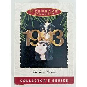 Hallmark Keepsake 1993 Skunk Ornament Fabulous Decade Series Collector's
